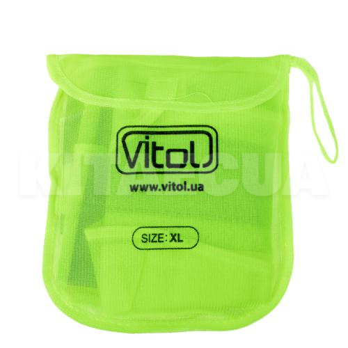 Жилет безопасности светоотражающий зеленый XL VITOL (ЖБ002) - 4