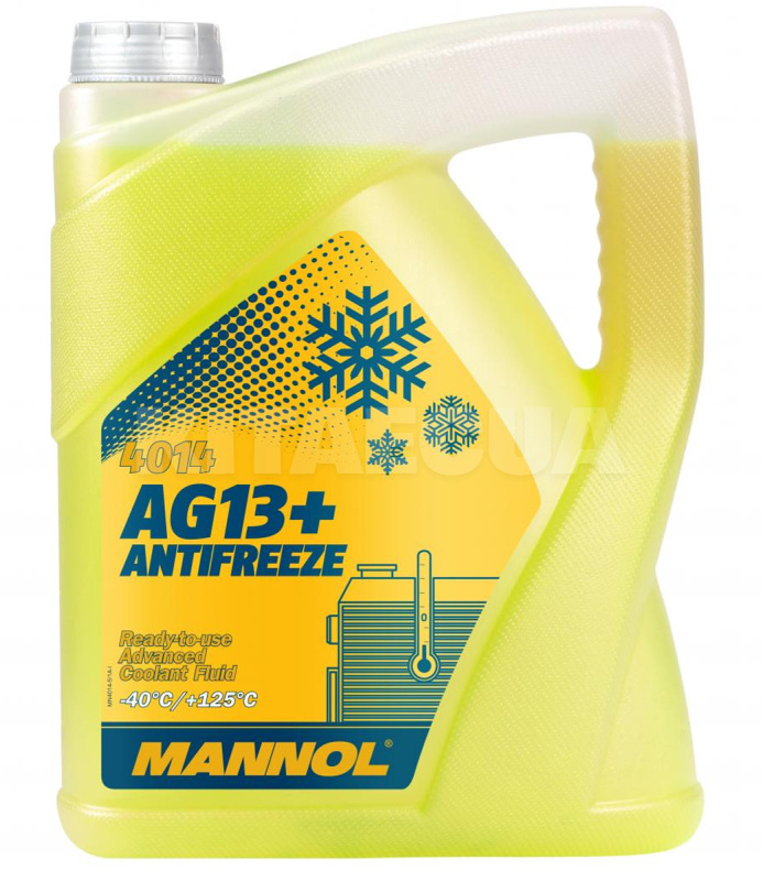 Антифриз желтый 5л AG13+ -40°C Advanced Mannol (MN4014-5)