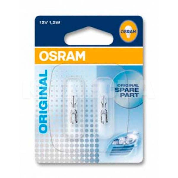 Лампа накаливания W1.2W 1.2W 12V Osram (2721-02BLI-Osram)