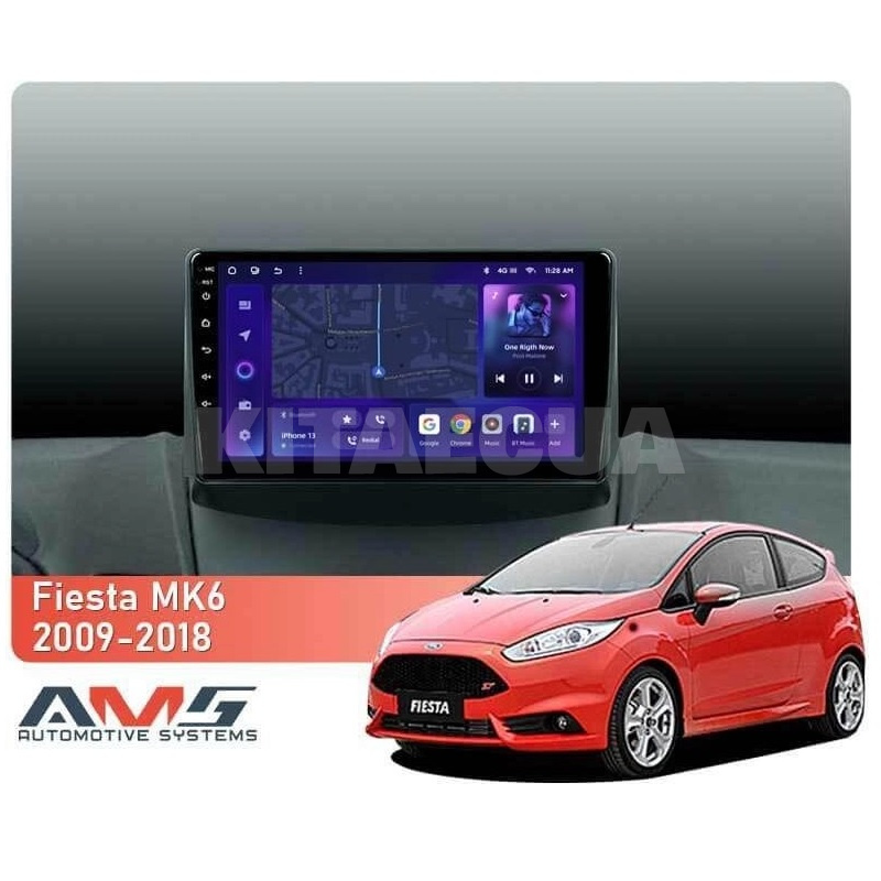 Штатна магнітола MOSS M3 4+32 ГБ 9" Ford Fiesta Mk 6 2009-2012 (F1 A) AMS (49872) - 2