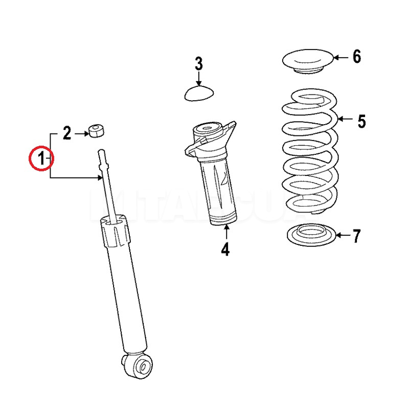 Амортизатор задний 2WD ОРИГИНАЛ на TOYOTA bZ4X (48530-80B08)