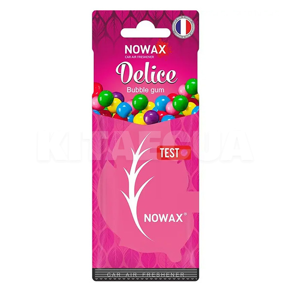 Ароматизатор "жвачка" Delice Bubble Gum NOWAX (NX00078)