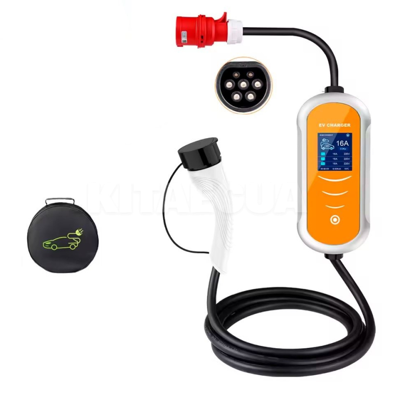 Зарядка для электромобиля Type 2 11 кВт 16A 3-фазы Ipengen (IP11-16-3PH-TP2-C3.5)