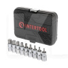 Набір біт TORX S2 1/2" T20-T60, 100мм Intertool (ET-8401)