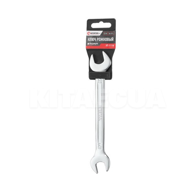 Ключ рожковый 16 x 17 мм Cr-V DIN3110 Intertool (XT-1116) - 2