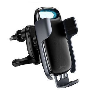 Тримач автомобільний з бездротовою зарядкою з затискачем BASEUS