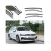 Дефлектори вікон (Вітровики) з нержавіючої сталі 3D на Volkswagen Tiguan (2017-н.в) 4 шт. FLY (BVWTG1723-W/S)