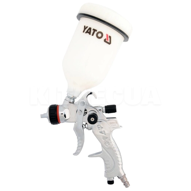 Краскопульт пневматический HVLP 1.4 мм 3 бар бачок 600 мл YATO (YT-2340-YATO) - Kitaec.ua Краскопульт пневматический HVLP 1.4 мм 3 бар бачок 600 мл YATO (YT-2340-YATO)