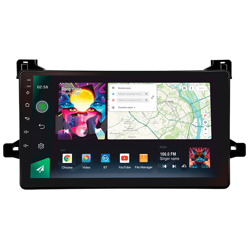 Штатная магнитола PRO 9464 4+64 Gb 9" Toyota Prius XW50 2015-2020 SIGMA4car (39993)