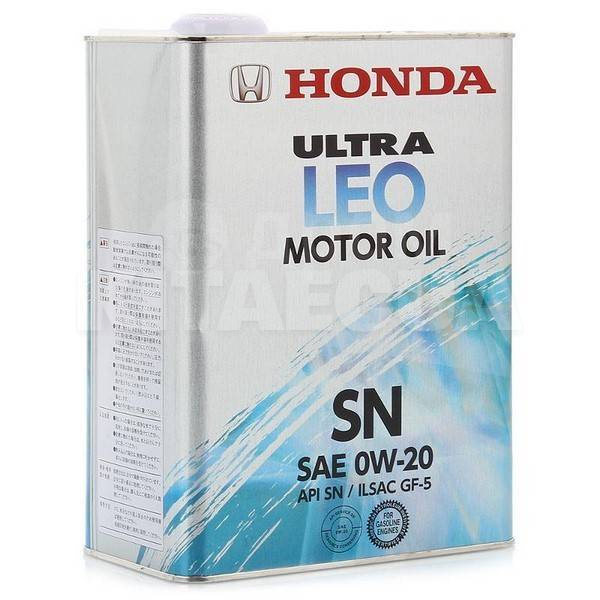 Масло моторное синтетическое 4л 0W-20 Ultra LEO SN HONDA (08217-99974-HONDA)