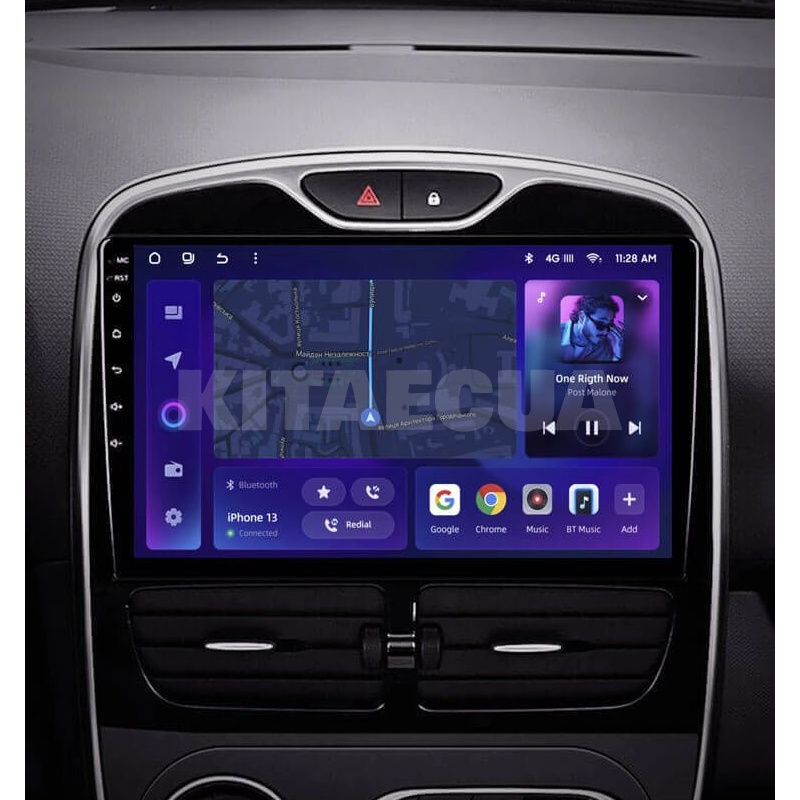 Штатна магнітола MOSS M2 4+32 Gb 10" Renault Clio 4 BH98 2012-2015 AMS (49675) - 2
