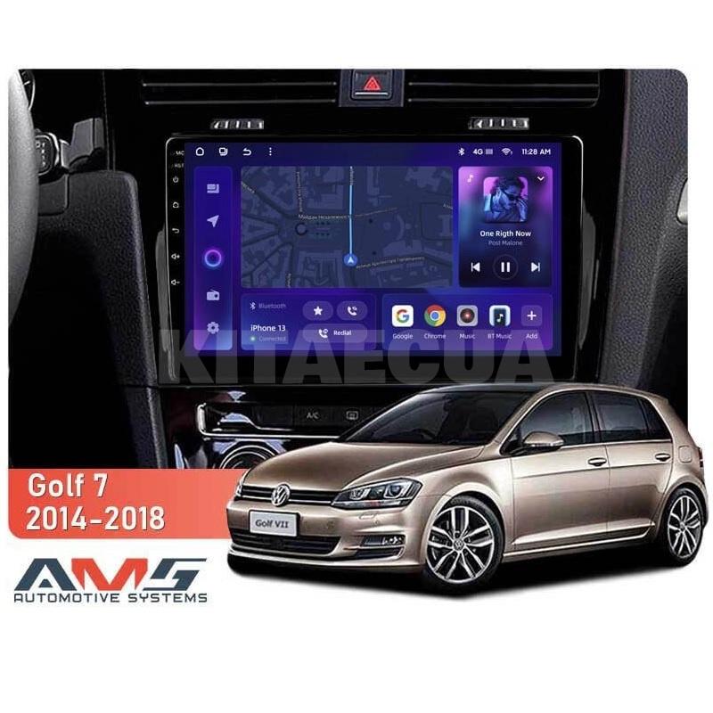 Штатна магнітола MOSS M3 4+32 ГБ 10" Volkswagen Golf 7 2012-2020 (F2) AMS (50929) - 2