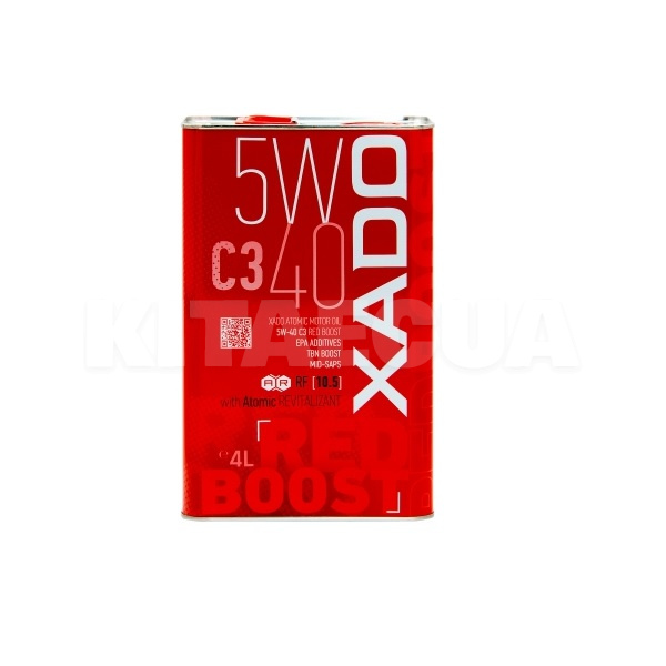 Масло трансмиссионное Atomic Oil RED BOOST 4л 5W-40 C3 синтетическое XADO (XA 26222)