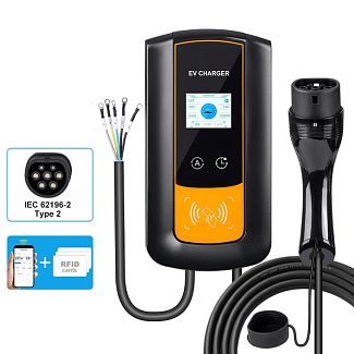 Зарядка для электромобиля 22 кВт 32A 3-фазы Type 2 (европейское авто) Wi-Fi EV