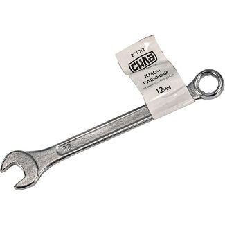 Ключ рожково-накидний 12 мм 12-гранний стандарт СИЛА