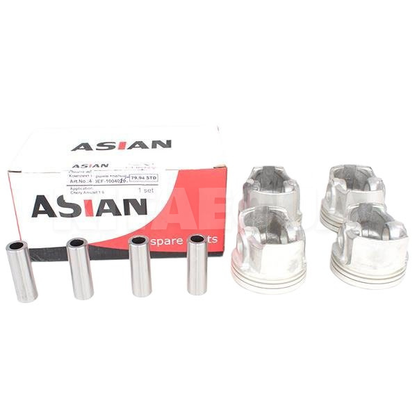 Поршни двигателя STD (с пальцами) 4шт 1.6L ASIAN на Chery AMULET (480EF-1004020)