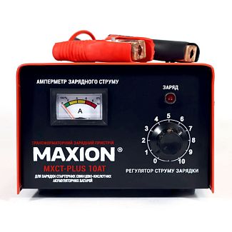 Зарядное устройство для аккумулятора 12В 100Ач 10A трансформаторное MAXION