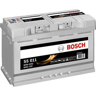 Аккумулятор автомобильный 85Ач 800А "+" справа BOSCH