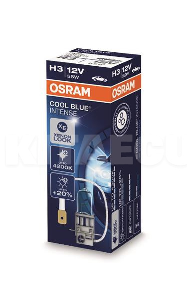 Галогеновая лампа H3 12V 55W Cool Blue +20% Osram (OS 64151 CBI) - 4