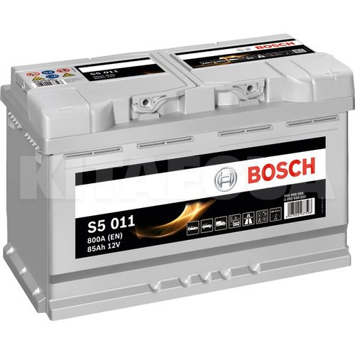 Аккумулятор автомобильный 85Ач 800А "+" справа BOSCH (0092S50110)