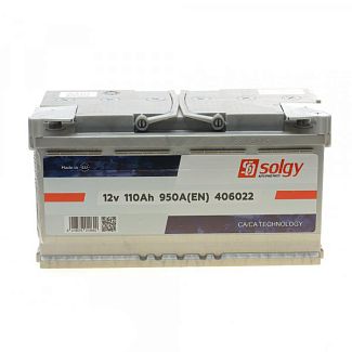 Акумулятор автомобільний 110Ач 950А "+" праворуч Solgy