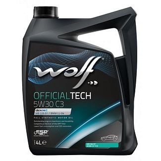 Масло моторне синтетичне 4л 5W-30 Officialtech C3 WOLF