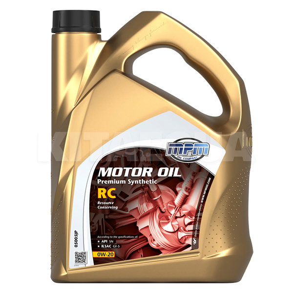 Масло моторное синтетическое 5л 0W-20 RC MPM (MPM_05005JP)