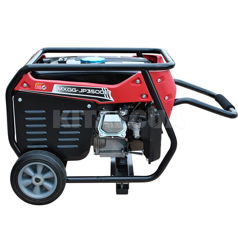 Генератор бензиновий 3кВт ручний та електричний запуск MAXION (MXGG-JP3500E) - 4