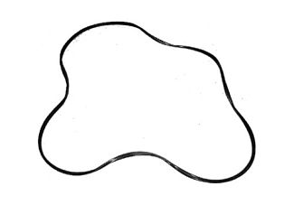 Уплотнитель заднего стекла внутренний резиновый 