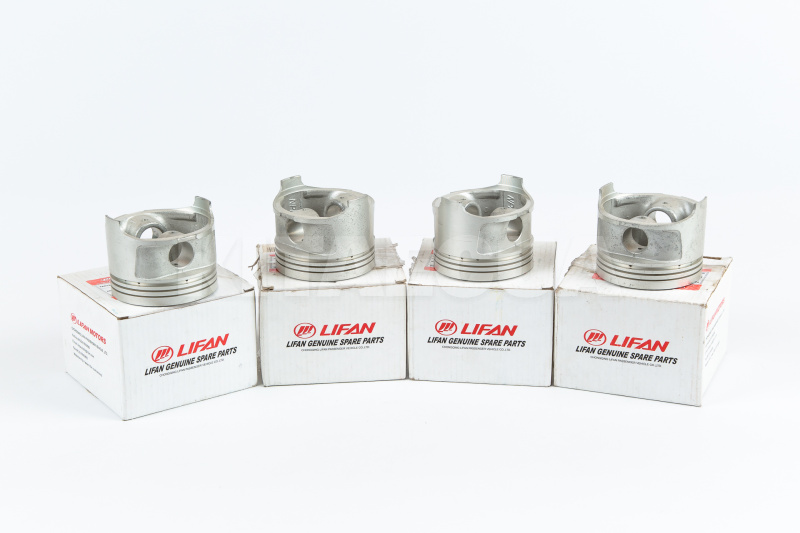 Поршни двигателя STD (с пальцами) (4шт) 1.3L на Lifan 520 Breeze (LF479Q1-1004012A) - 2