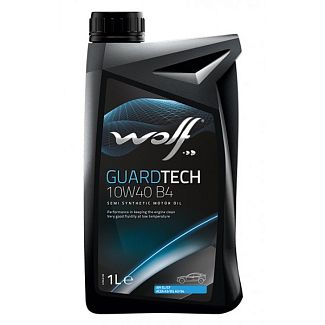 Масло моторное полусинтетическое 1л 10W-40 Guardtech B4 WOLF