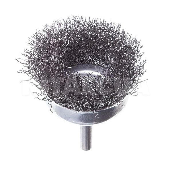 Щітка чашкова 50 мм для дриля 1/4" (кручений дріт) Intertool (BT-9050) - 3