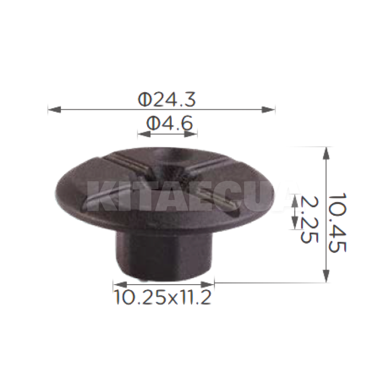 Клипса-втулка на Mercedes / BMW / Seat / VW (компл 10 шт) Clipss (1392) - 3