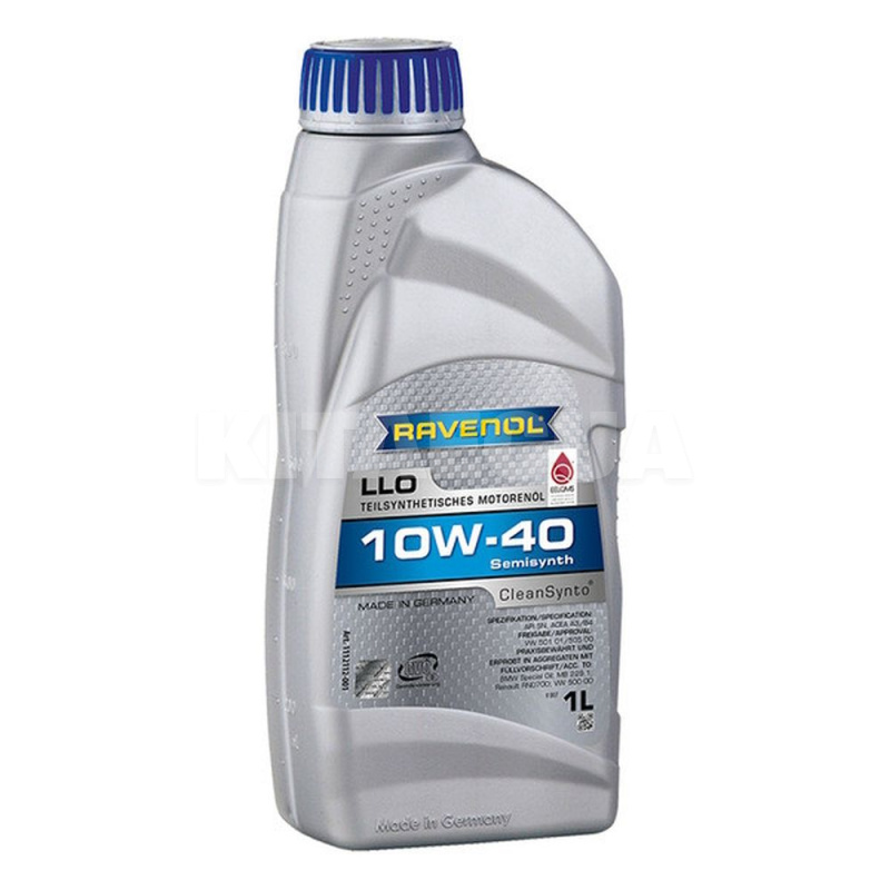 Масло моторное полусинтетическое 1л 10w-40 llo RAVENOL (RAV LLO SAE 10W40 1L)