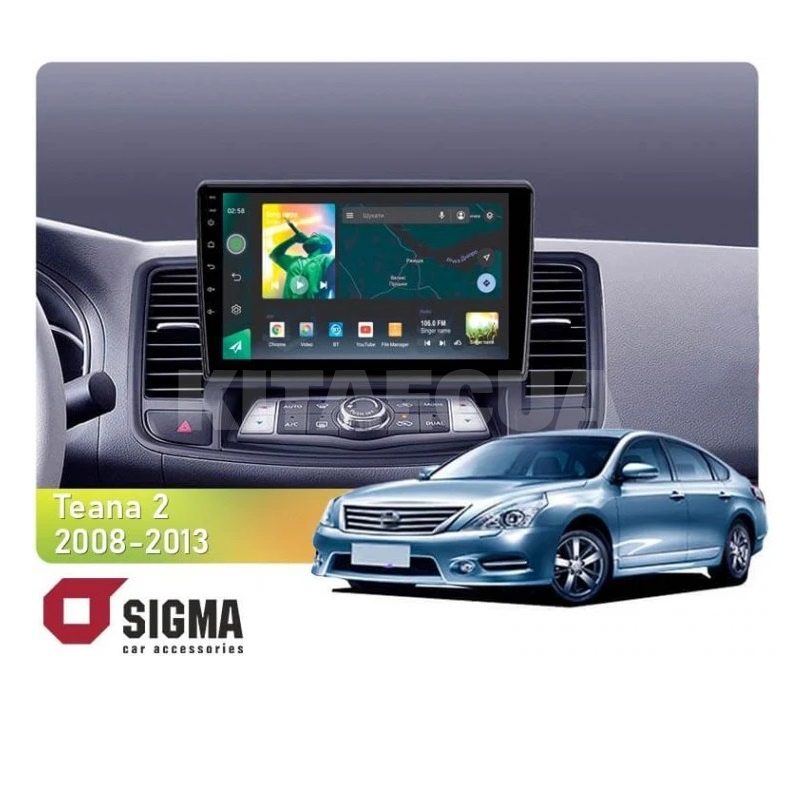 Штатна магнітола X10232 2+32 Gb 10" Nissan Teana J32 2008-2013 (A) SIGMA4car (34168)