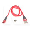 Кабель магнитный USB - Lightning 3А 1м красный VOIN (VL-6101L)