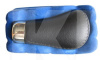 Ручка КПП універсальна декоративна чорна шкіра VITOL (F 25438 P)