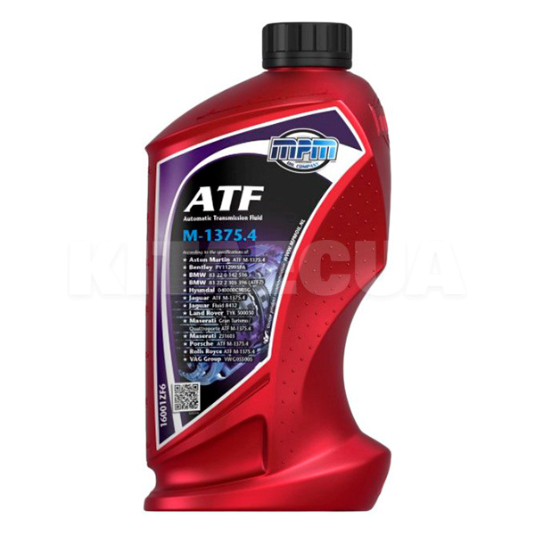 Масло трансмиссионное синтетичекое 1л ATF MPM (MPM 16001ZF6)