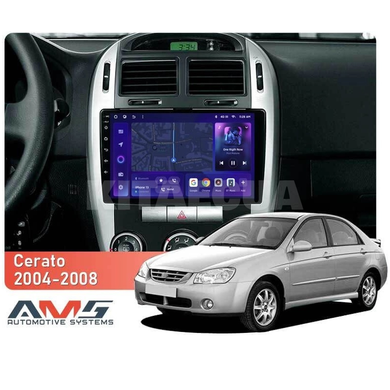 Штатна магнітола MOSS M3 4+32 ГБ 9" Kia Cerato 1 LD 2004-2008 (F1) AMS (50050) - 3