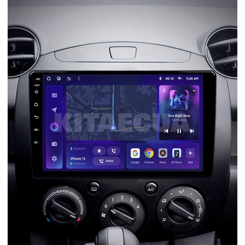 Штатна магнітола MOSS M2 4+32 Gb 9" Mazda 2 DE 2007-2014 AMS (49289) - 2