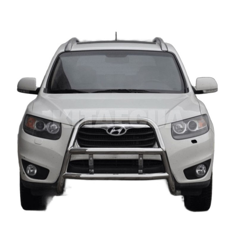 Кенгурятник WT018 Hyundai Santa Fe 2 2006-2012 нержавеющая сталь CAN (dd22490) - 2