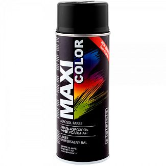 Краска-эмаль черно-графитовая 400мл универсальная декоративная MAXI COLOR