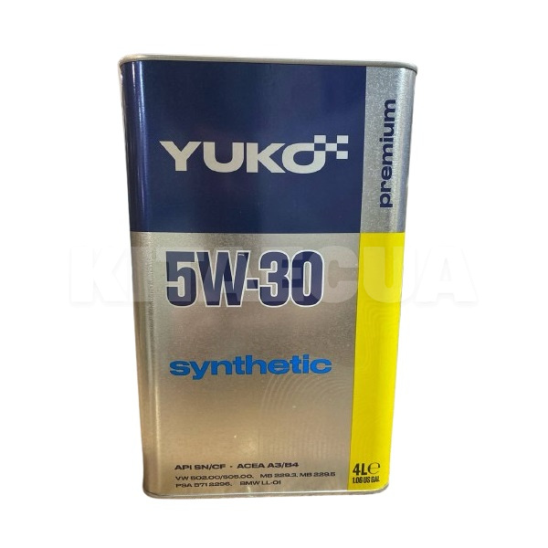 Масло моторное синтетическое 4л 5W-30 Synthetic Yuko (4820070244779)