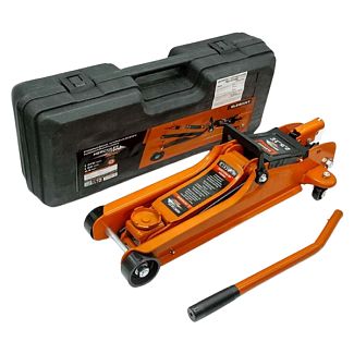 Домкрат гидравлический подкатной до 2.5т (85мм-370мм) пластиковый кейс EL 350 005 ELEGANT