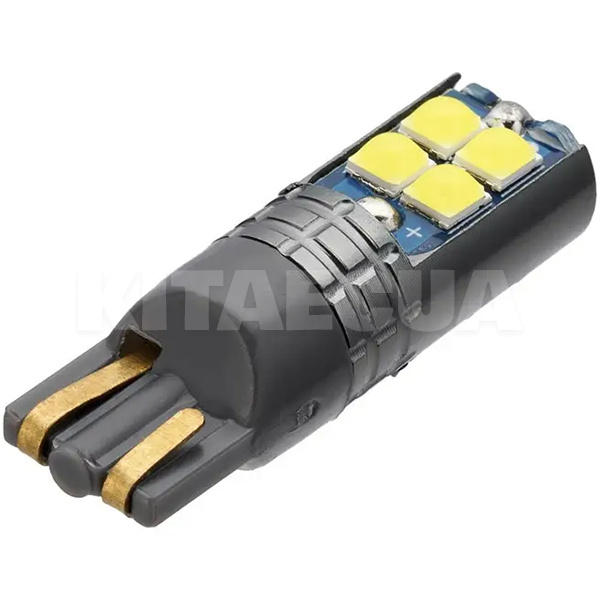 LED лампа для авто T10 W2.1x9.5d 12/24V 5000K 10 світлодіодів TBS Design (00-00020848)