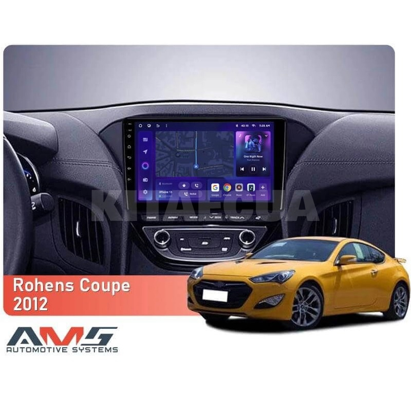 Штатна магнітола MOSS M3 4+32 ГБ 9" Hyundai Rohens Coupe 2012 (F3) AMS (50025) - 4