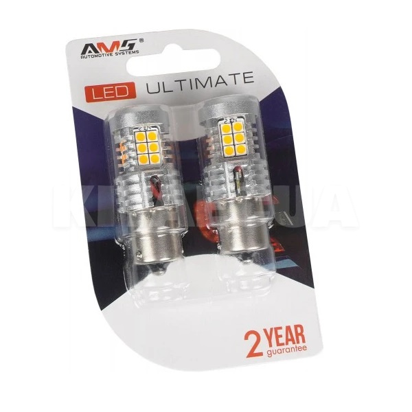 Світлодіодна лампа U24 12V P21W 2200K (компл.) AMS (41297) - 2
