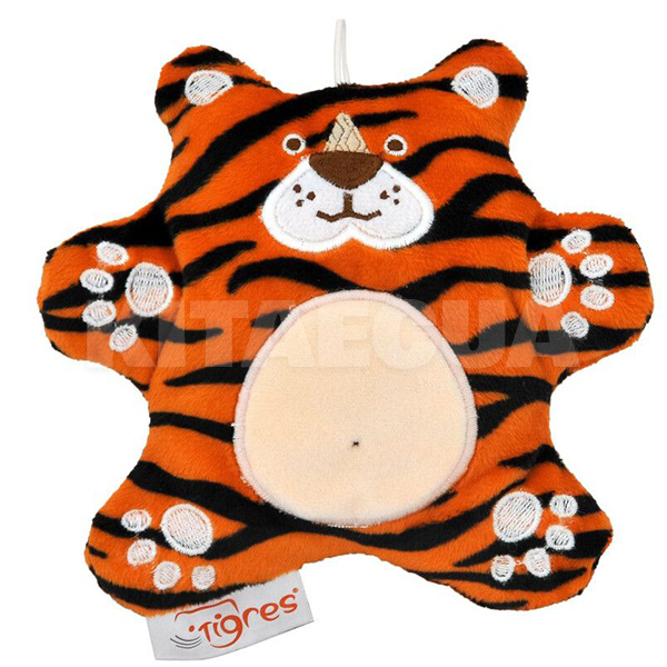Подушка в машину декоративна "Тигрик Кращий друг" коричнева Tigres (ІГ-0085)