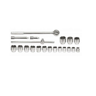 Набор головок торцевых с трещоткой 3/4" 20 предметов VOREL