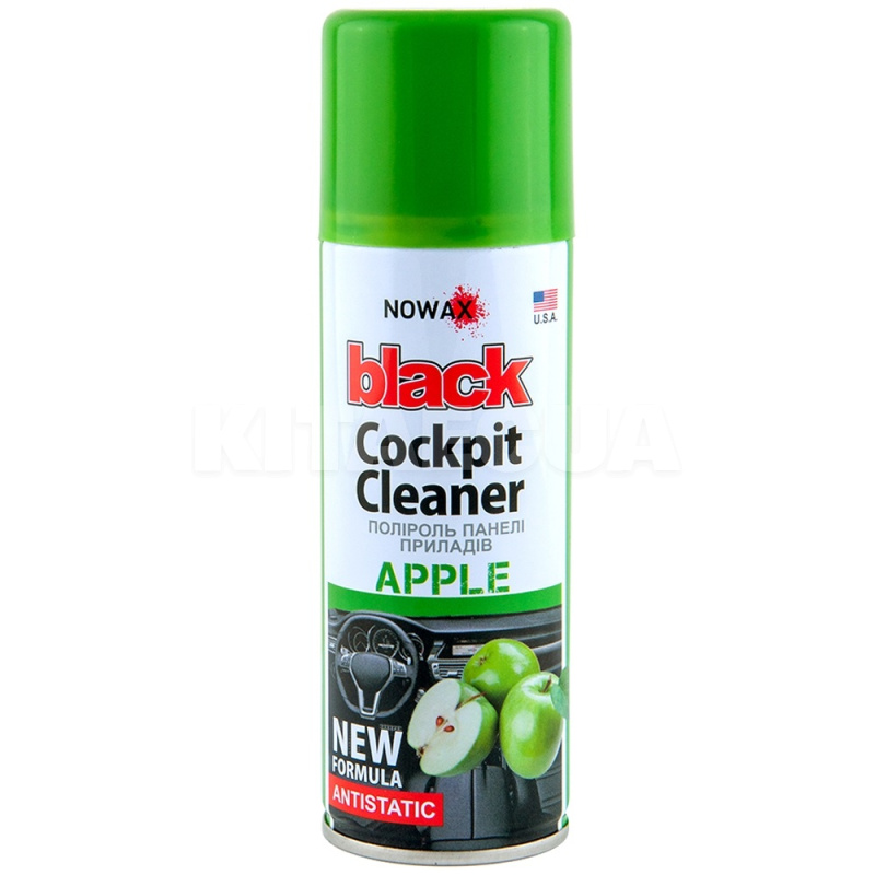 Полироль для пластика "яблоко" 200мл Black Cockpit Cleaner NOWAX (NX00208)